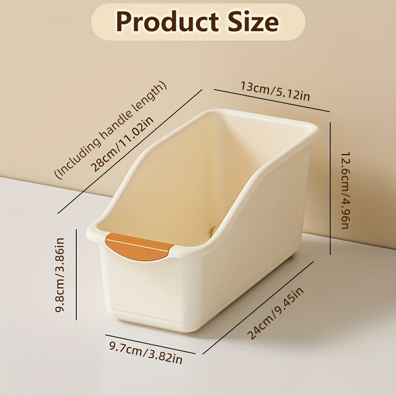 MCMLS Curved-Design Storage Box Set  Heavy-Duty Multi-Compartment Bins for Smart NZ Kitchen & Home Organisation