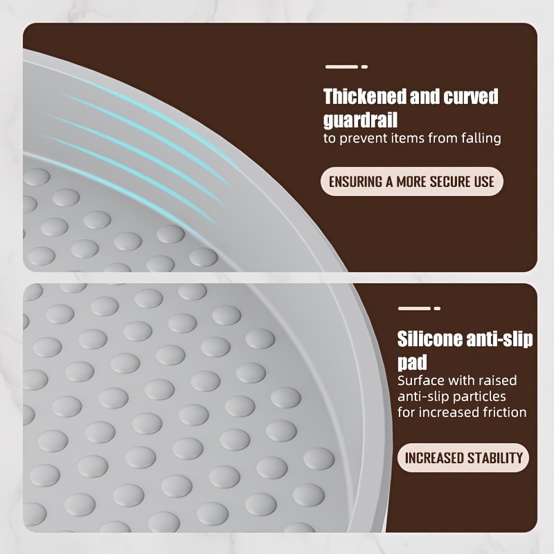 MCMLS 360 Rotating Storage Organizer Space-Saving 10-Inch Multi-Purpose Spinning Tray for NZ Kitchens & Pantries