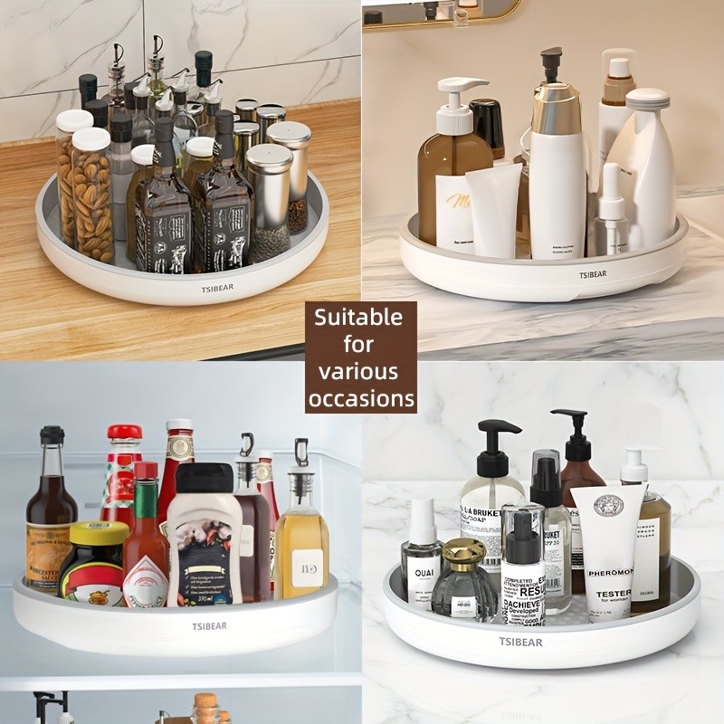 MCMLS 360 Rotating Storage Organizer Space-Saving 10-Inch Multi-Purpose Spinning Tray for NZ Kitchens & Pantries