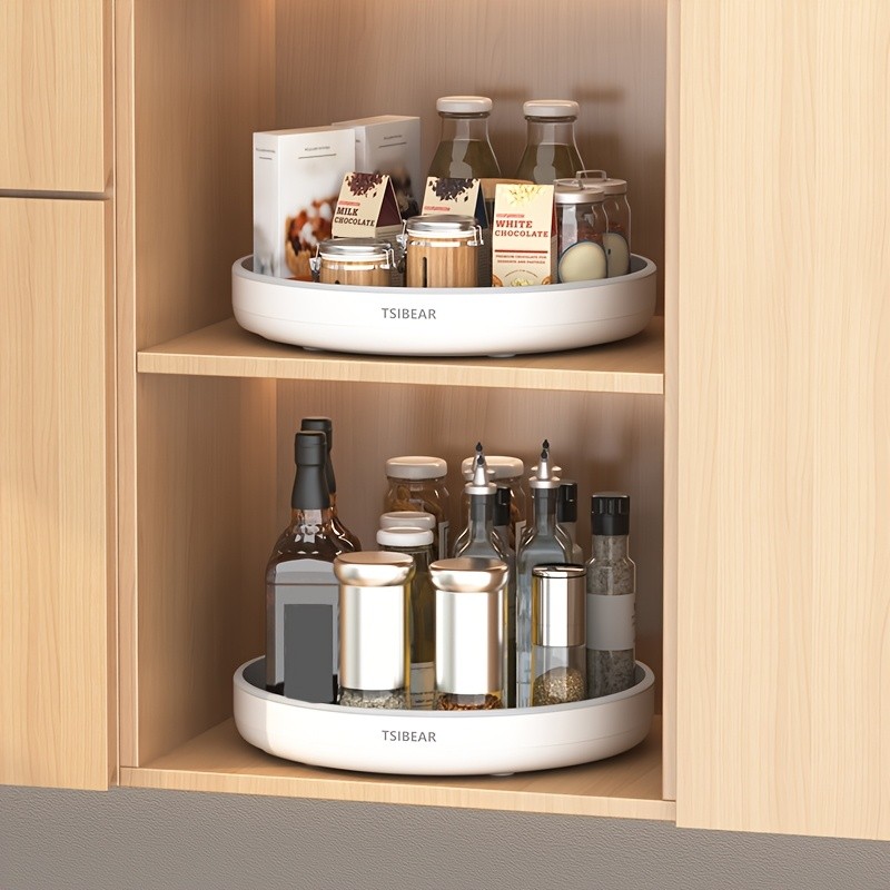 MCMLS 360 Rotating Storage Organizer Space-Saving 10-Inch Multi-Purpose Spinning Tray for NZ Kitchens & Pantries