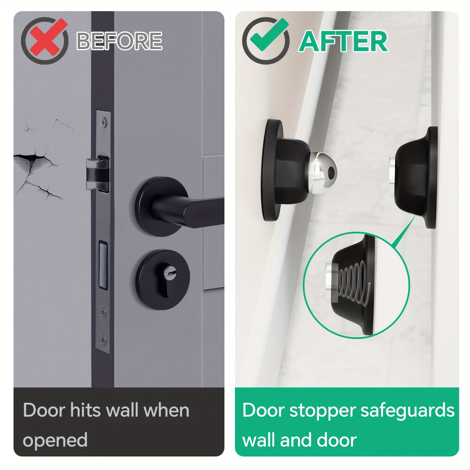 MCMLS Heavy-Duty Magnetic RV Door Holder Anti-Collision, Non-Slip Door Stopper for NZ Campers, Motorhomes & Indoor Use