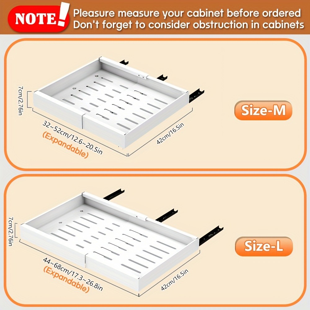 MCMLS Expandable Pull-Out Cabinet Rack  Heavy-Duty Adjustable Under-Sink Organizer for NZ Kitchens & Pantries