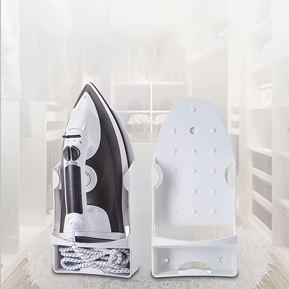 MCMLS Heavy-Duty Ironing Board Holder Wall-Mounted Space-Saving Rack with Dual Hooks for NZ Homes & Apartments