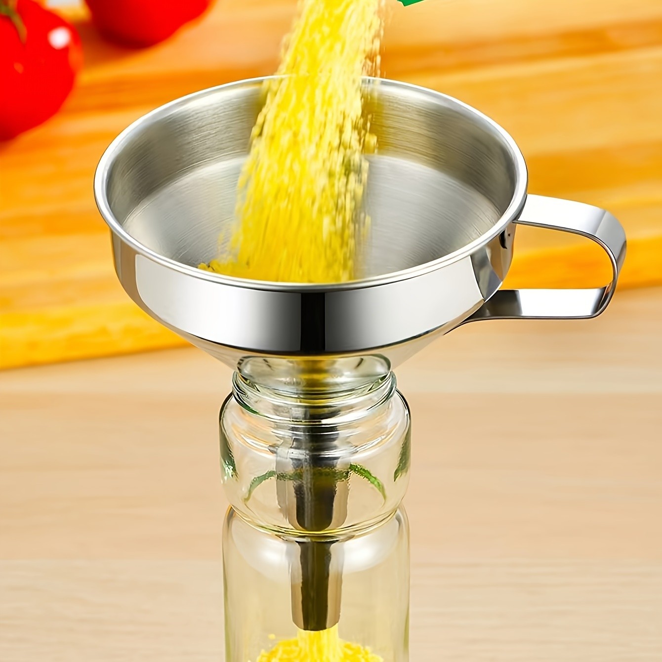 YUHUPHYLLIC 304 Stainless Steel Funnel with Wide Mouth  Oil Strainer and Ladle for NZ Kitchens