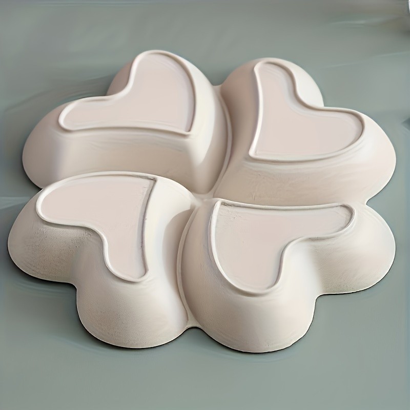 YUHUPHYLLIC Heart-Shaped Divided Fruit Tray Reusable Snack & Dessert Platter for NZ Parties & Home Use