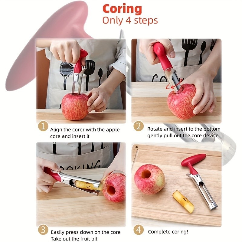 YUHUPHYLLIC Apple Core Remover  Durable Stainless Steel Tool with Ergonomic Handle for NZ Kitchens