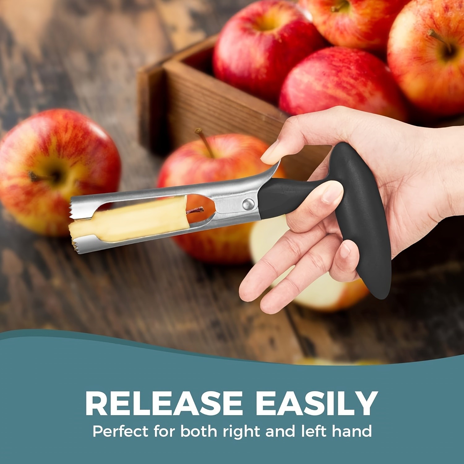 YUHUPHYLLIC Apple Core Remover  Durable Stainless Steel Tool with Ergonomic Handle for NZ Kitchens