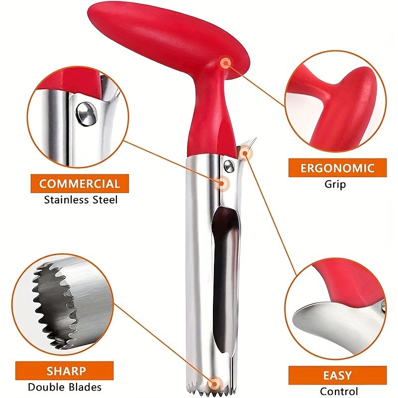 YUHUPHYLLIC Apple Core Remover  Durable Stainless Steel Tool with Ergonomic Handle for NZ Kitchens
