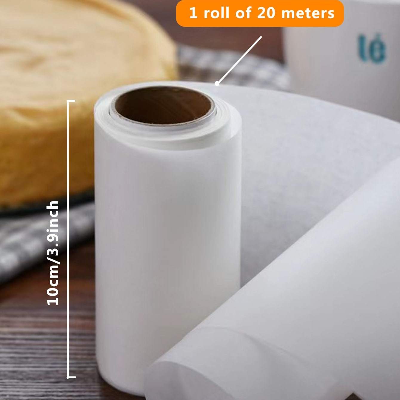 YUHUPHYLLIC Cake Mold Edge Paper  Non-Stick Baking Paper for Precise Shaping and Easy Cake Decorating