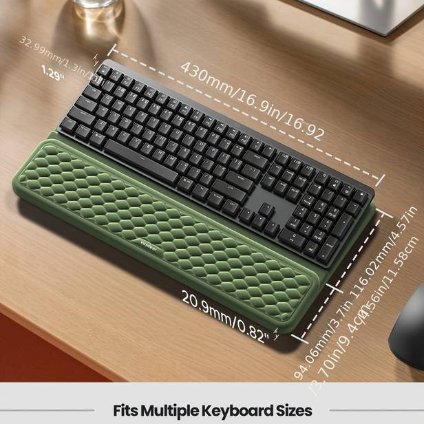 Vaydeer Ergonomic Wrist Rest with Keyboard Stand & Mouse Pad Memory Foam Support for Office & Home Use