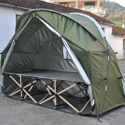 Portable Camping Tent  Lightweight Bicycle Shelter for Solo Camping, Fishing & Outdoor Adventures