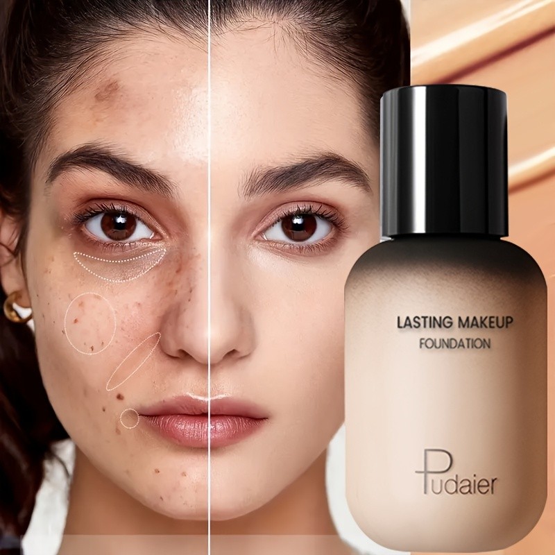 Pudaier 9-Shade Full Coverage Liquid Foundation