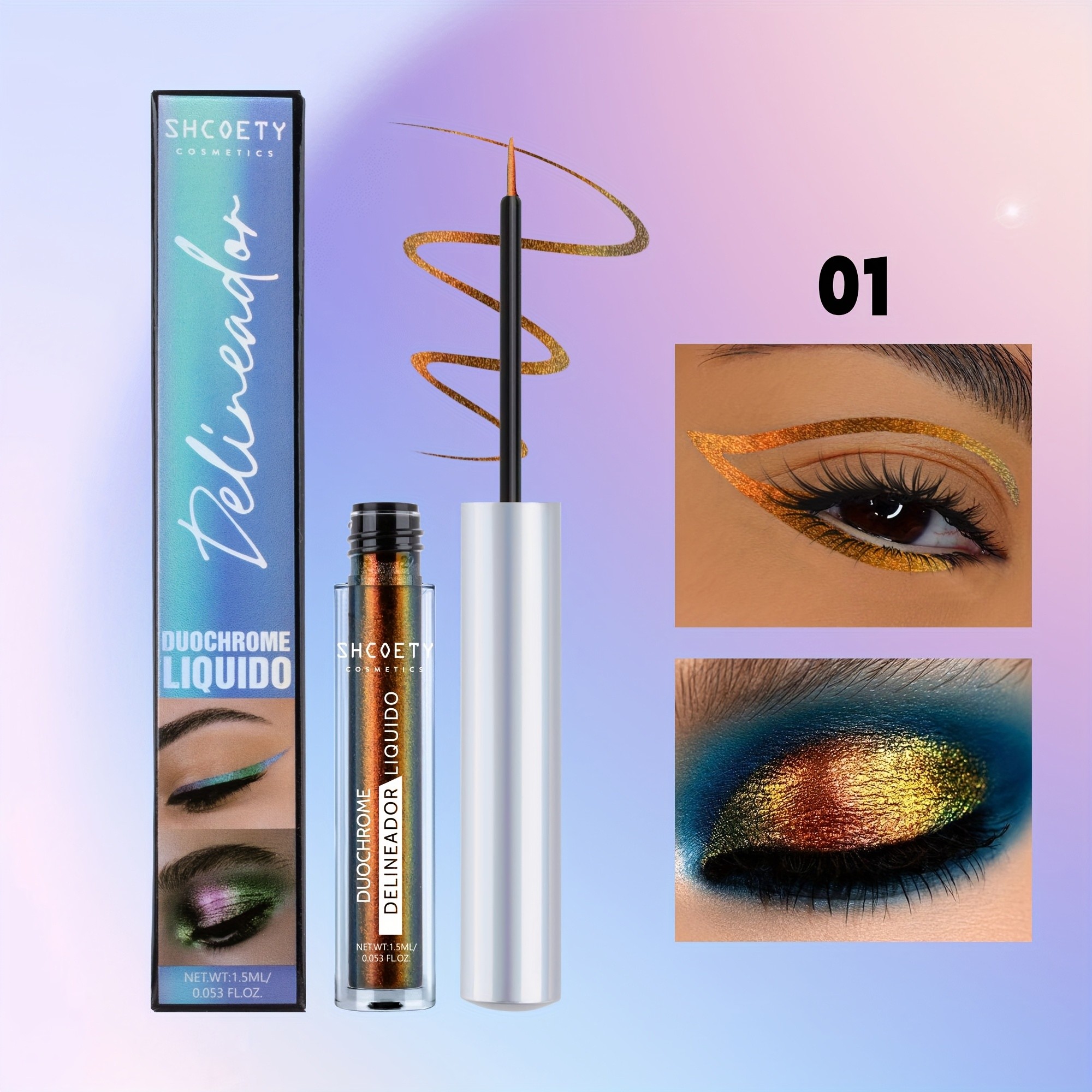 SHCOETY 6-Color Chameleon Liquid Eyeshadow & Eye Liner Pen