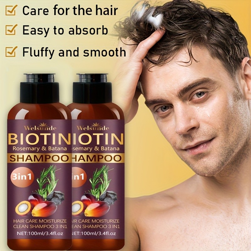 WELSUNDE Biotin & Rosemary Shampoo with Batana Oil