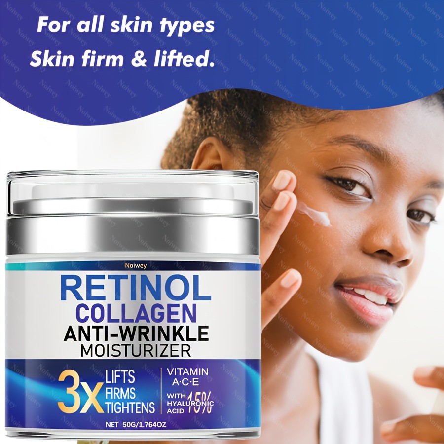 NOIWEY 1.764oz Retinol Collagen Face Cream Firming, Smoothing, and Hydrating