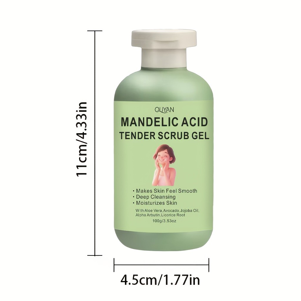 Exfoliating Scrub Gel  Deep Cleansing, Moisturizing, and Gentle Exfoliation for Face, Hands, and Feet