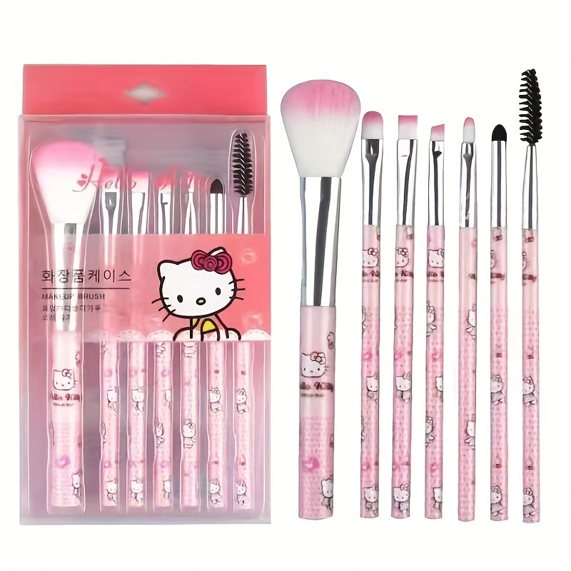 Sanrio Hello Kitty 7pcs Makeup Brush Set