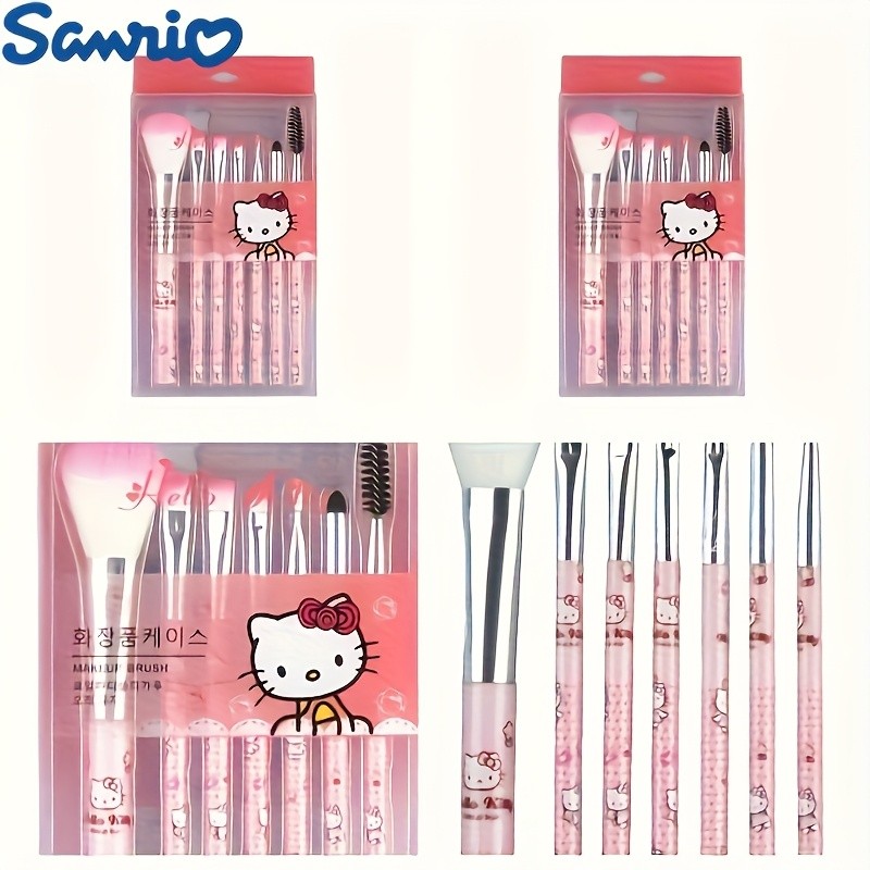 Sanrio Hello Kitty 7pcs Makeup Brush Set