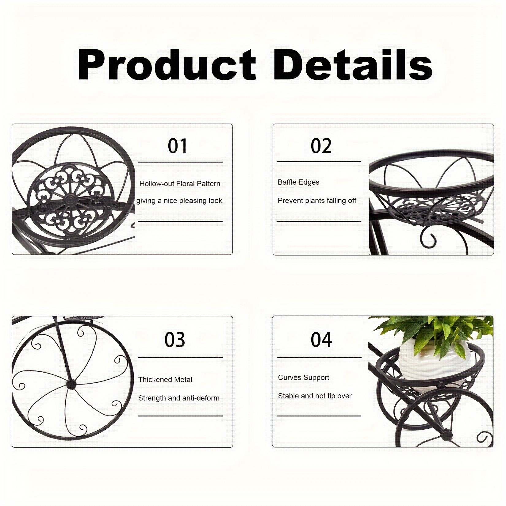 wisfor Flower Pot Plant Stand A Stylish and Durable Solution for Garden Displays