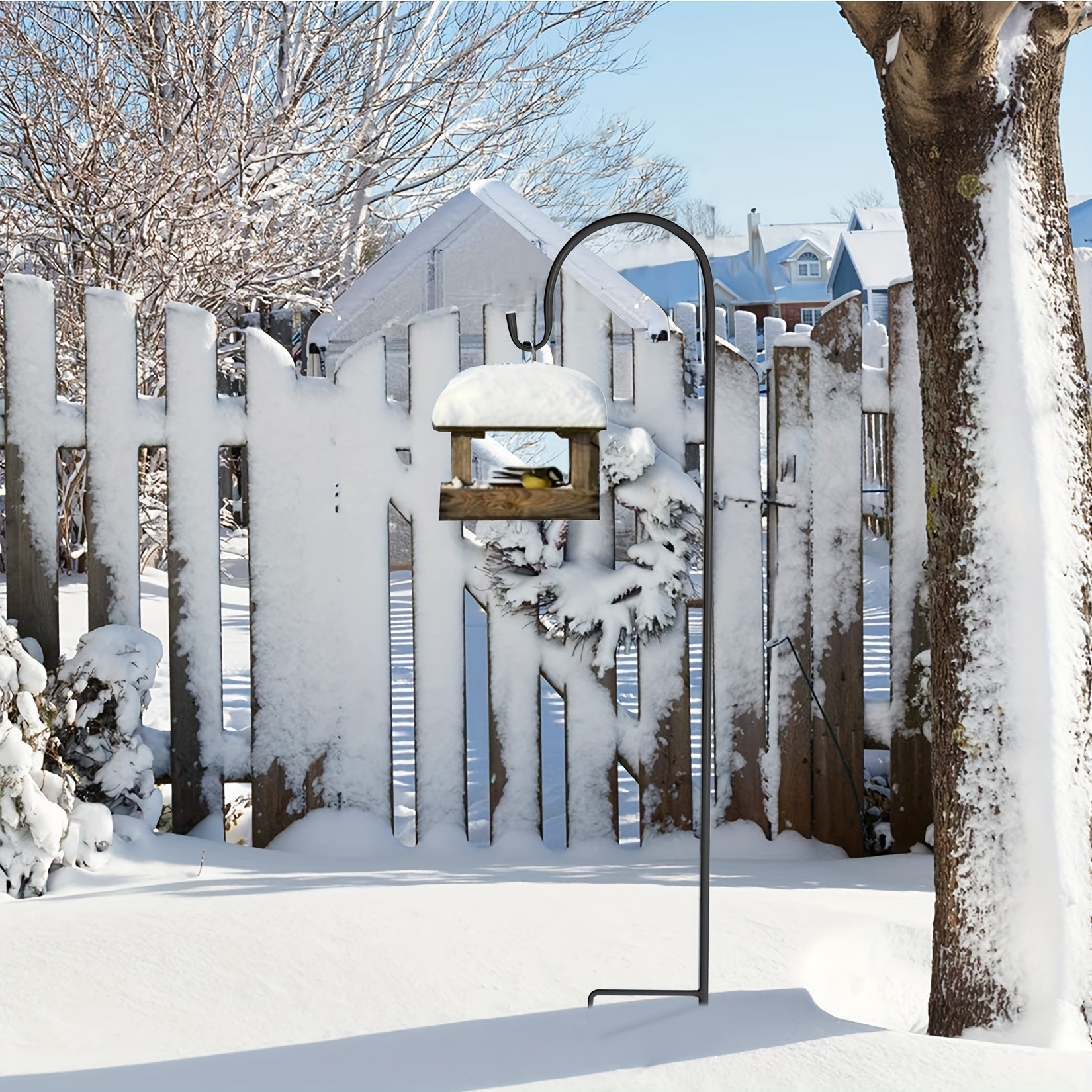 wisfor Shepherd Hooks Rust-Resistant Hanging Hooks for Garden Decor and Lighting