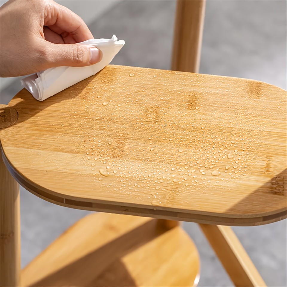 wisfor 3-Tier Bamboo Corner Plant Stand Space-Saving and Stylish Solution for Indoor and Outdoor Use