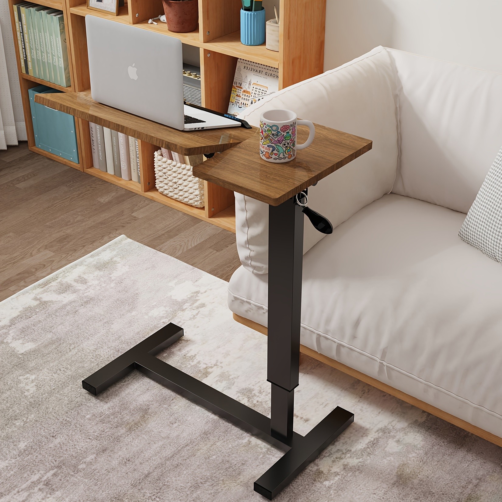wisfor Versatile Height-Adjustable Over Bed Table Adjustable, Tilting Design for Comfortable Work and Storage