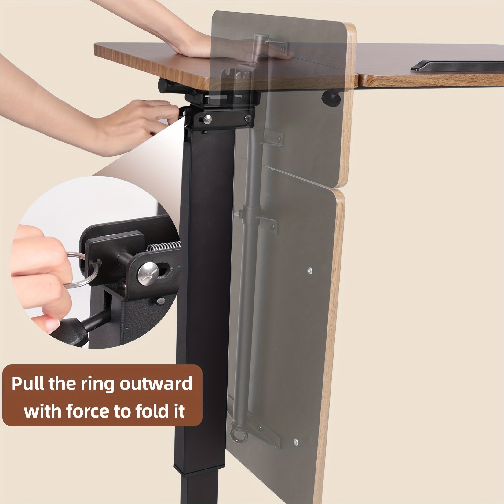 wisfor Versatile Height-Adjustable Over Bed Table  Adjustable, Tilting Design for Comfortable Work and Storage