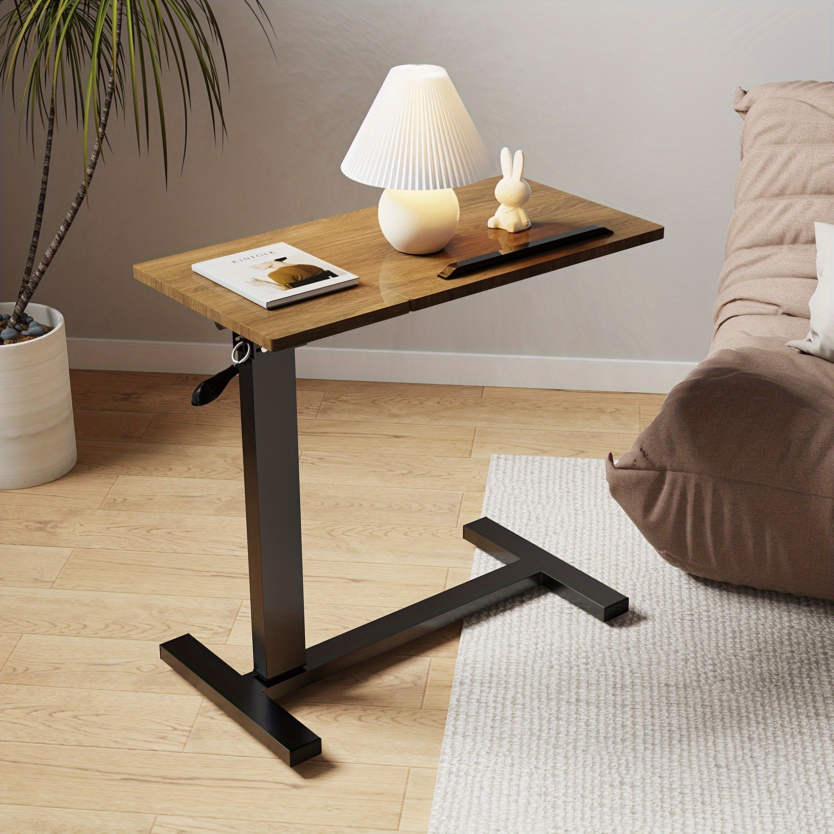 wisfor Versatile Height-Adjustable Over Bed Table Adjustable, Tilting Design for Comfortable Work and Storage