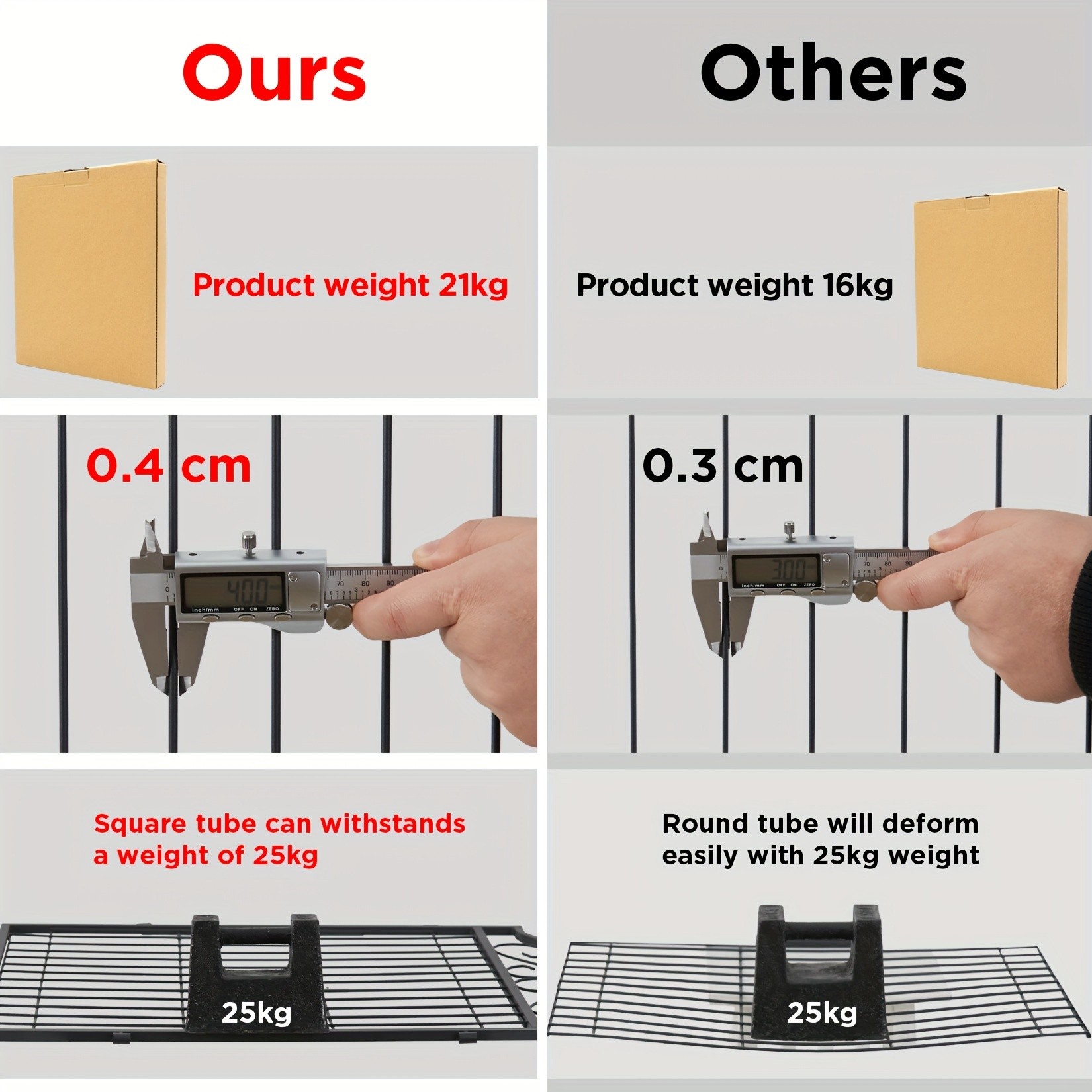 wisfor Heavy Duty Metal Dog Panel Pet Playpen Durable and Foldable Fence for Dogs