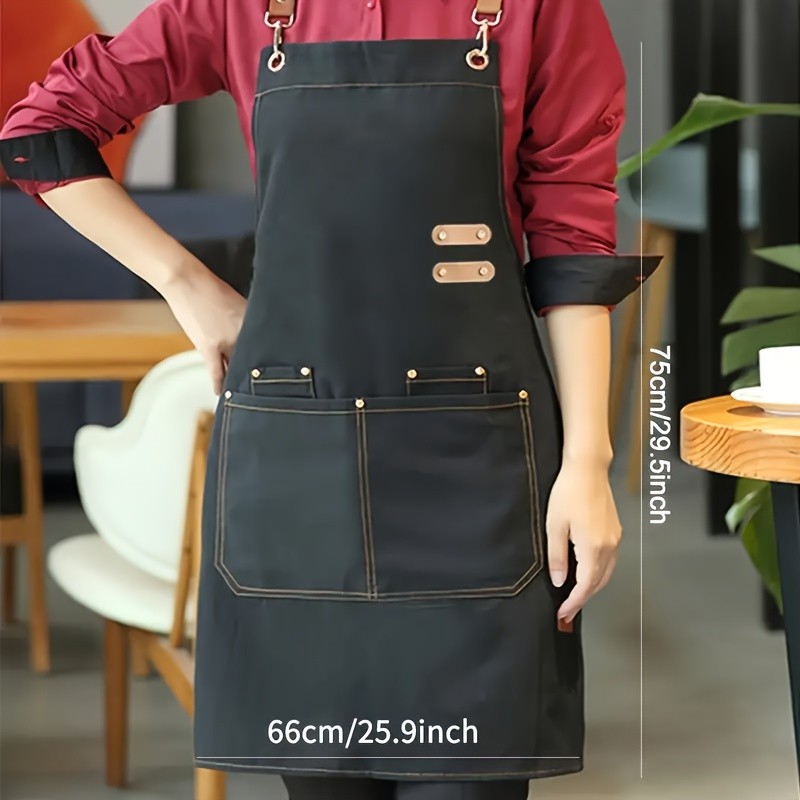 FARIDABIO Stylish Polyester Apron Comfortable and Practical Apron for Men and Women