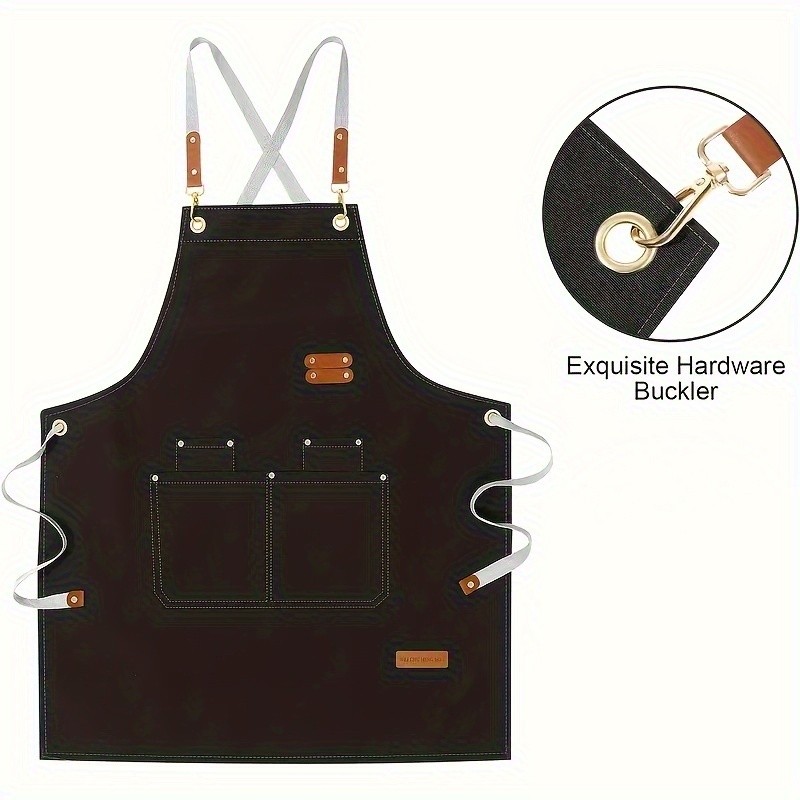 FARIDABIO Stylish Polyester Apron Comfortable and Practical Apron for Men and Women