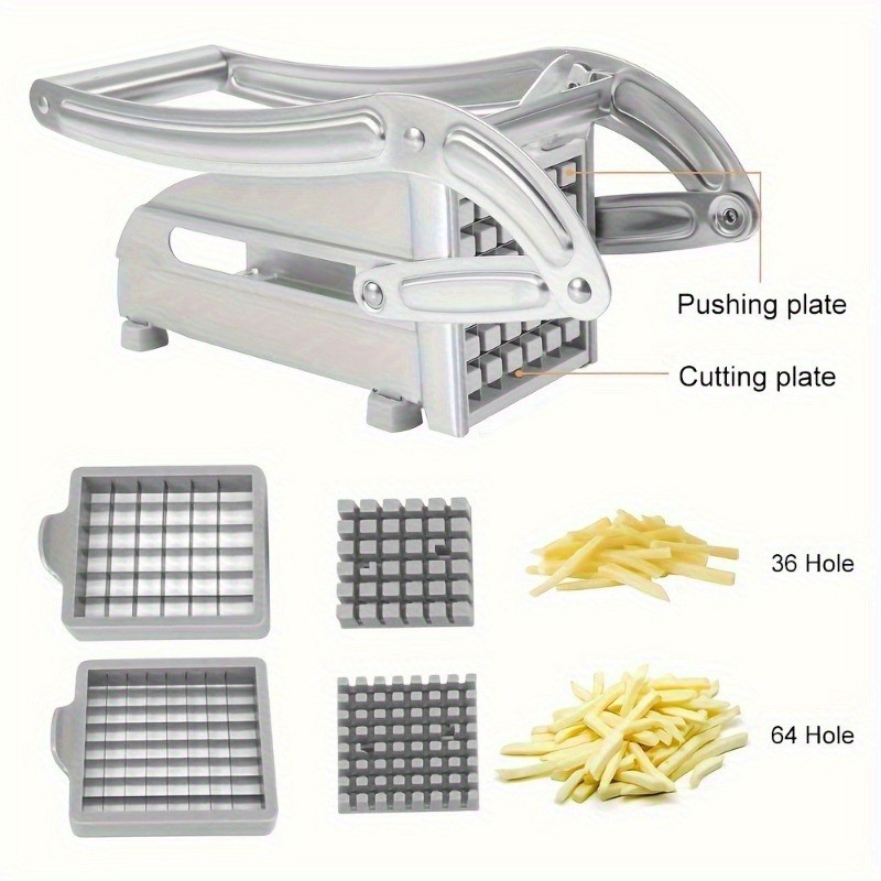 FARIDABIO Stainless Steel Fruit Cutting Machine  Manual French Fry Cutter and Vegetable Chopper