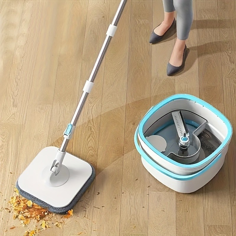 FARIDABIO 360-Degree Swivel Mop and Bucket Combo Easy-to-Clean, Non-Electric Floor Cleaning Solution