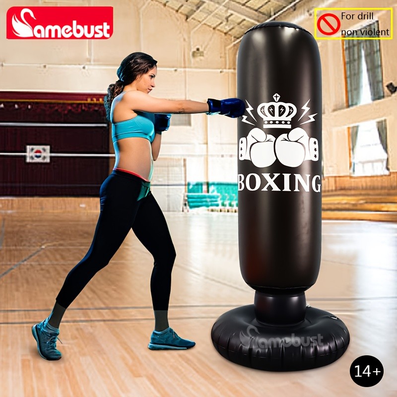 CAMEBUST Inflatable Boxing Bag  PVC Punching Bag for Sports and Practice