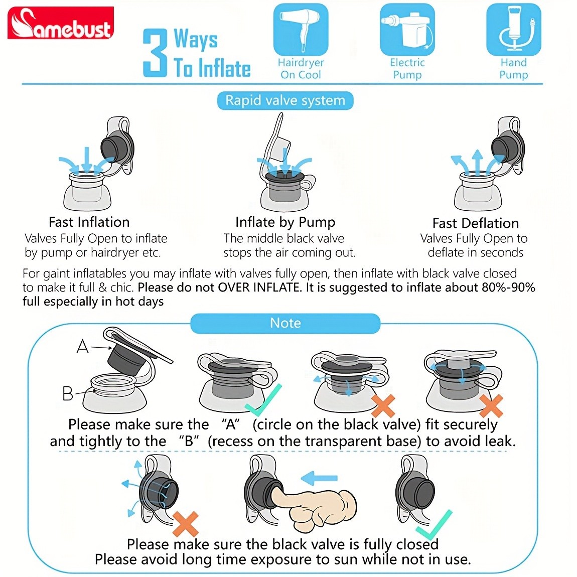 CAMEBUST Portable Inflatable Bed Mattress  Car Rear Bed, Travel Bed, and Sofa Bed