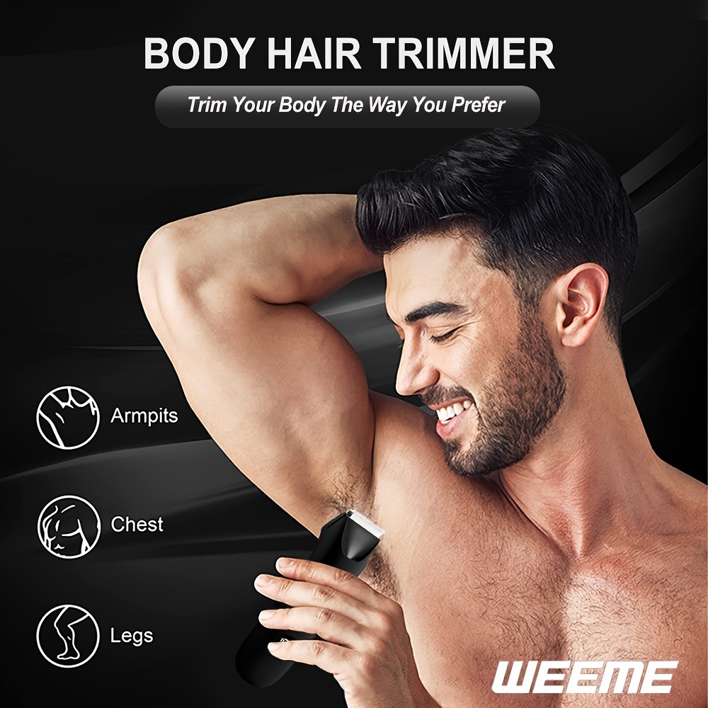 WEEME Mens Body Hair Trimmer Razor