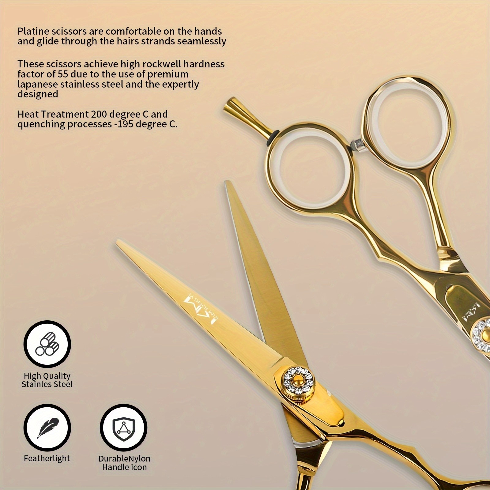 TINMARDA Professional Barber Hair Cutting Shears