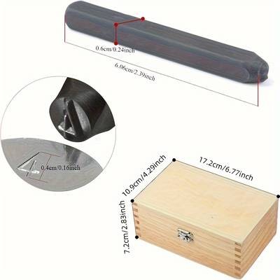 PMMJ 36pcs Steel Metal Stamping Tool Set  Durable Number and Letter Punch Set for Wood, Metal, and Leather Crafting Description