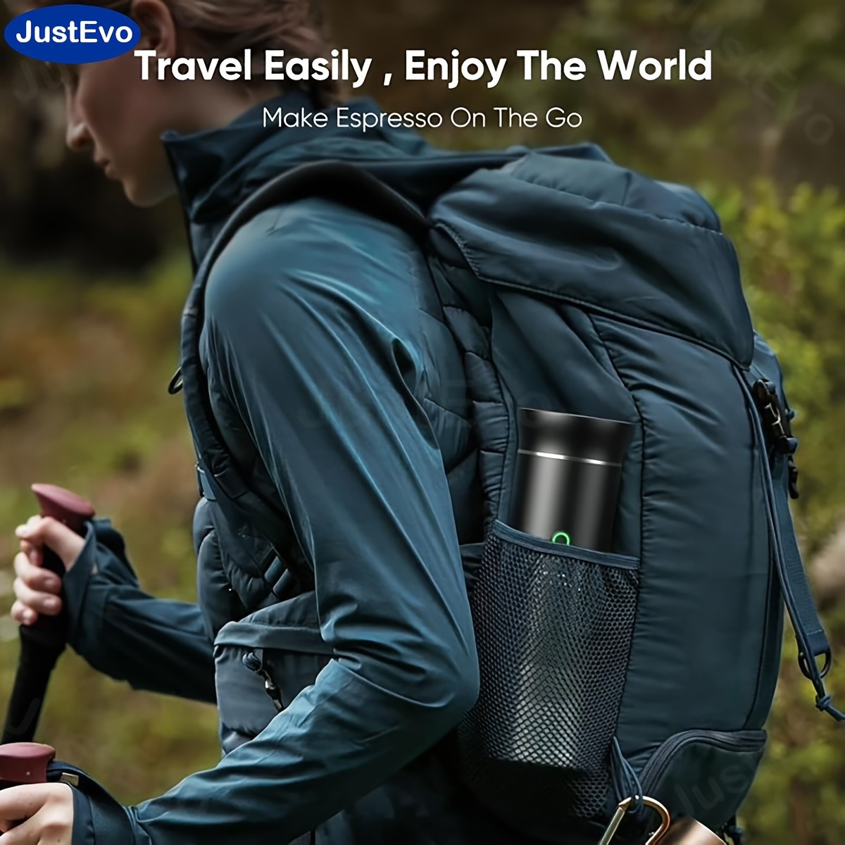 JUSTEVO Electric Coffee Maker Smart Temperature Control and Fast Brewing for the Perfect Cup
