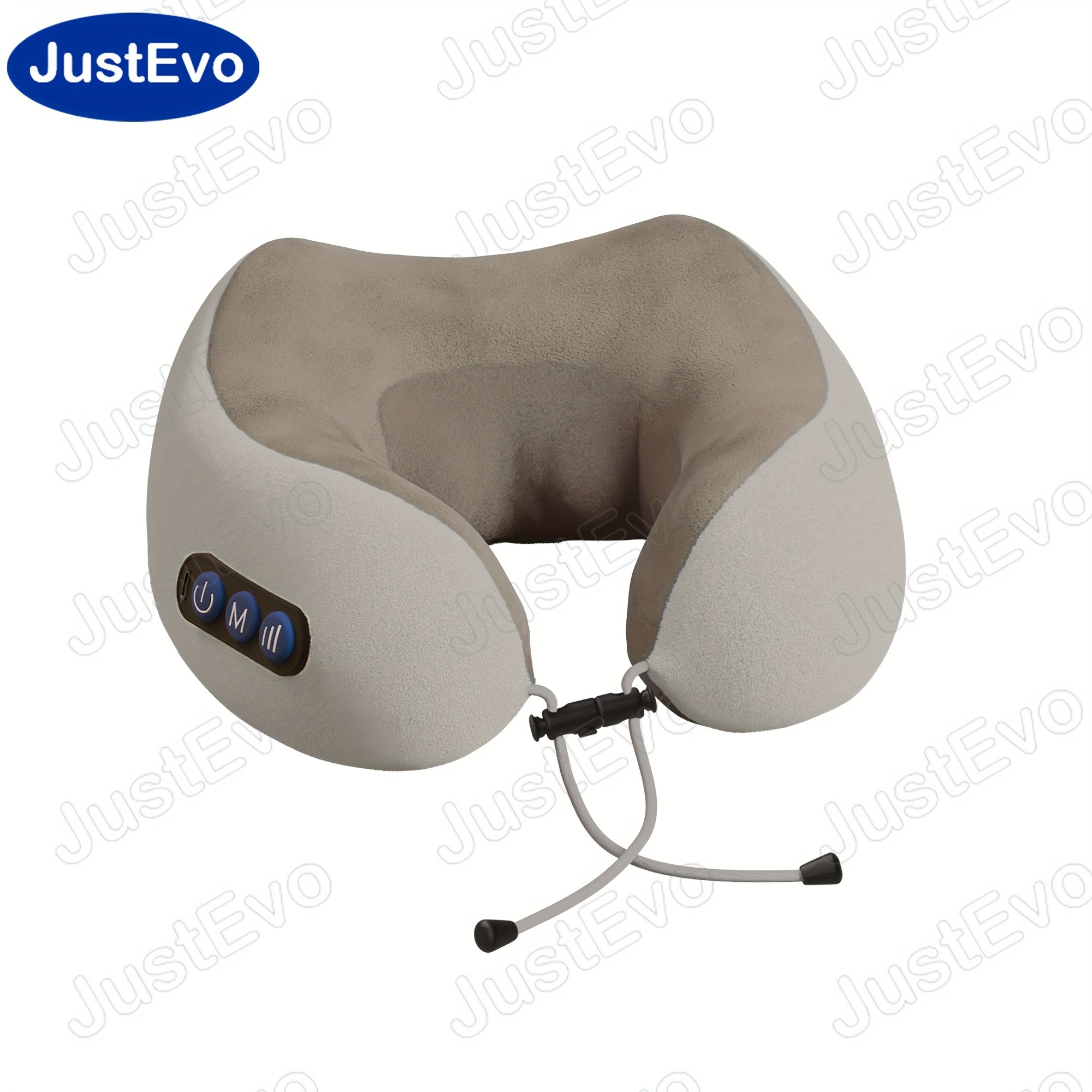 JUSTEVO Electric Neck Massage Pillow  Perfect Neck Relief for Travel, Office, and On-the-Go