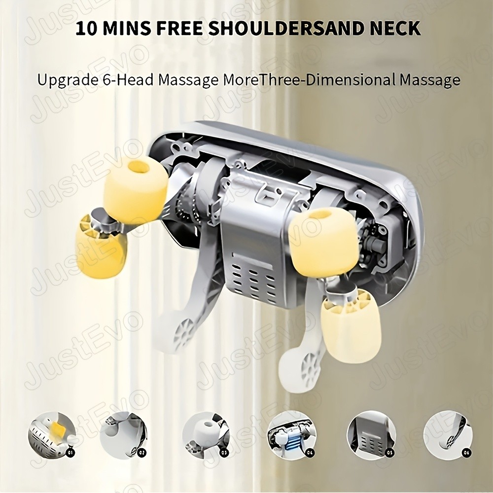 JUSTEVO Multi-Functional Massage Shawl USB Rechargeable Massager for Neck, Shoulders, and Back Relief