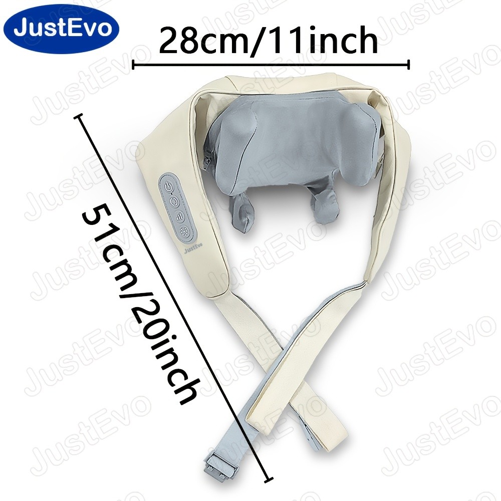 JUSTEVO Multi-Functional Massage Shawl USB Rechargeable Massager for Neck, Shoulders, and Back Relief