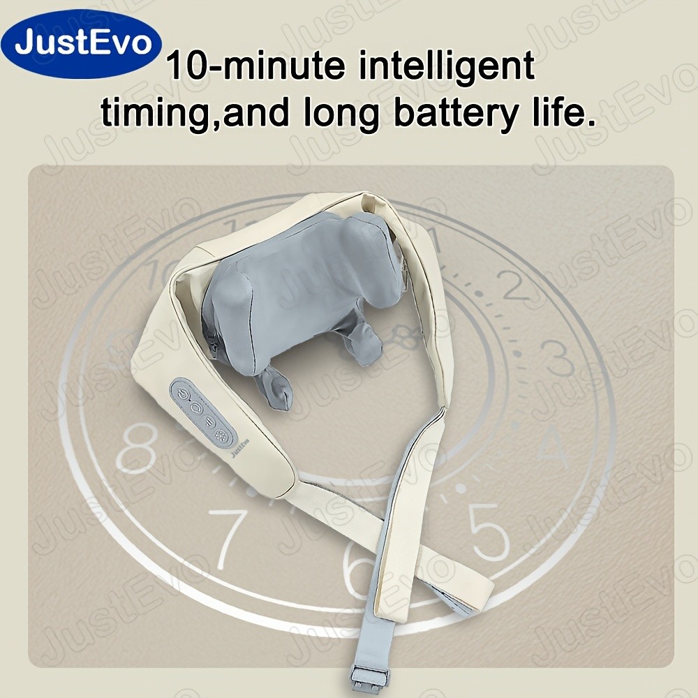 JUSTEVO Multi-Functional Massage Shawl USB Rechargeable Massager for Neck, Shoulders, and Back Relief