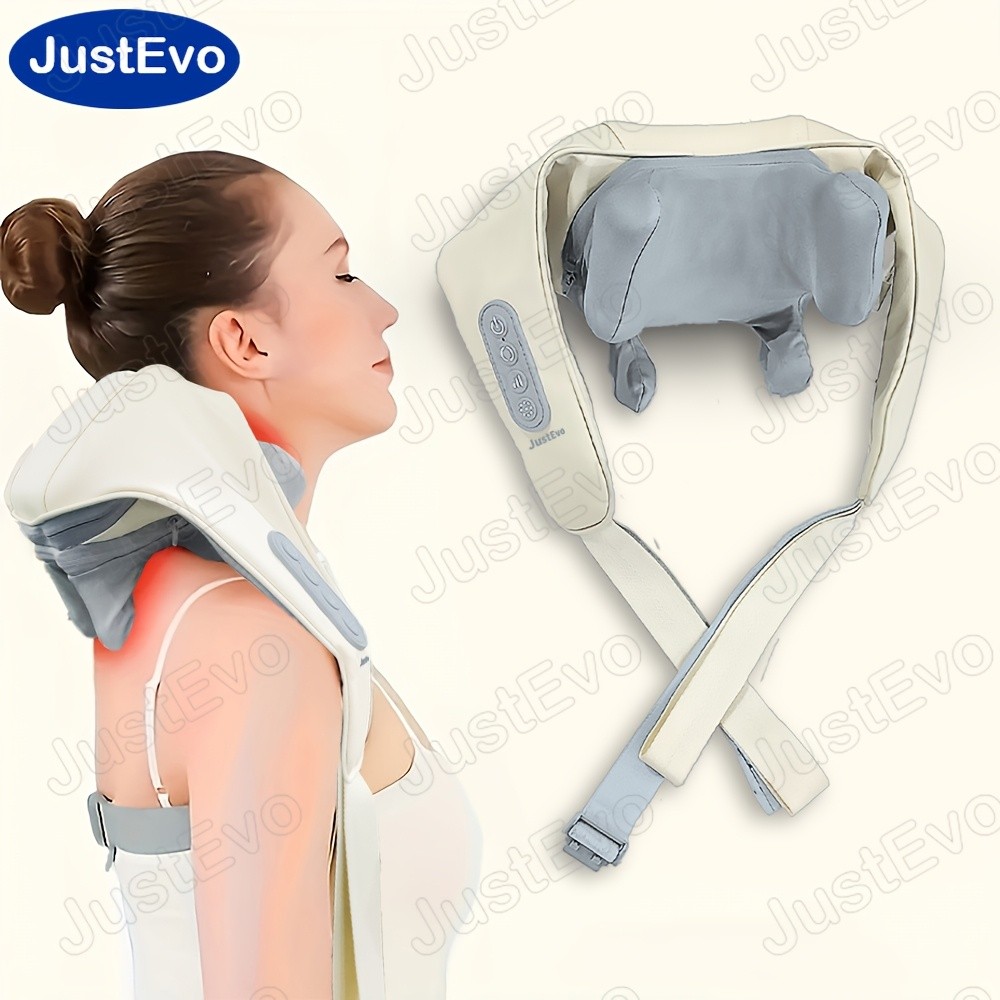 JUSTEVO Multi-Functional Massage Shawl USB Rechargeable Massager for Neck, Shoulders, and Back Relief