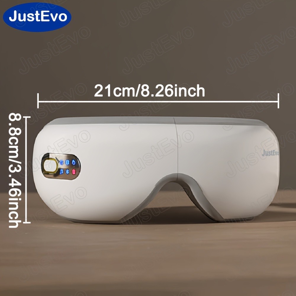 JUSTEVO Eye Massager  Music-Enhanced Eye Relaxation for a Healthier, Refreshed You