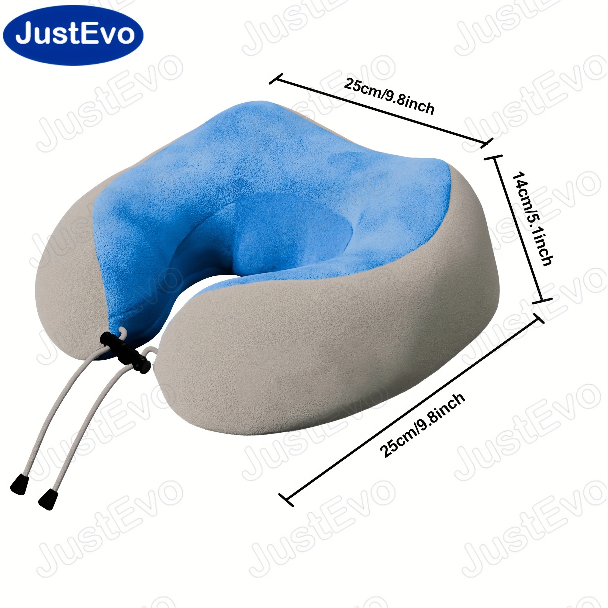 JUSTEVO U-Shaped Massage Pillow  Ultimate Neck Support for a Relaxing and Comfortable Journey