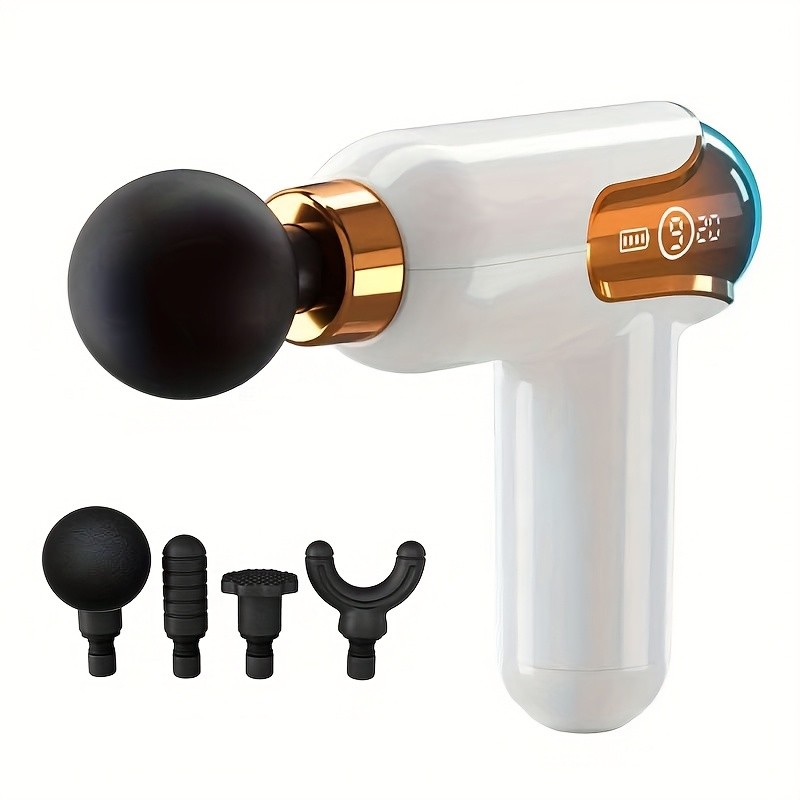 JUSTEVO Portable Muscle Massage Gun  9 Adjustable Speeds for Full-Body Relief and Relaxation