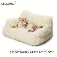 KEMORELA Extra Large Winter Thickened Plush Pet Sofa Bed  Cozy All-Season Bed for Cats and Small Dogs