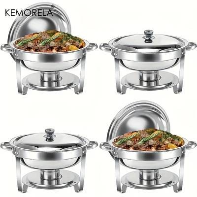 KEMORELA Stainless Steel Buffet Stove  Elegant Detachable Cloche with Round Insulation for Home Gatherings Description