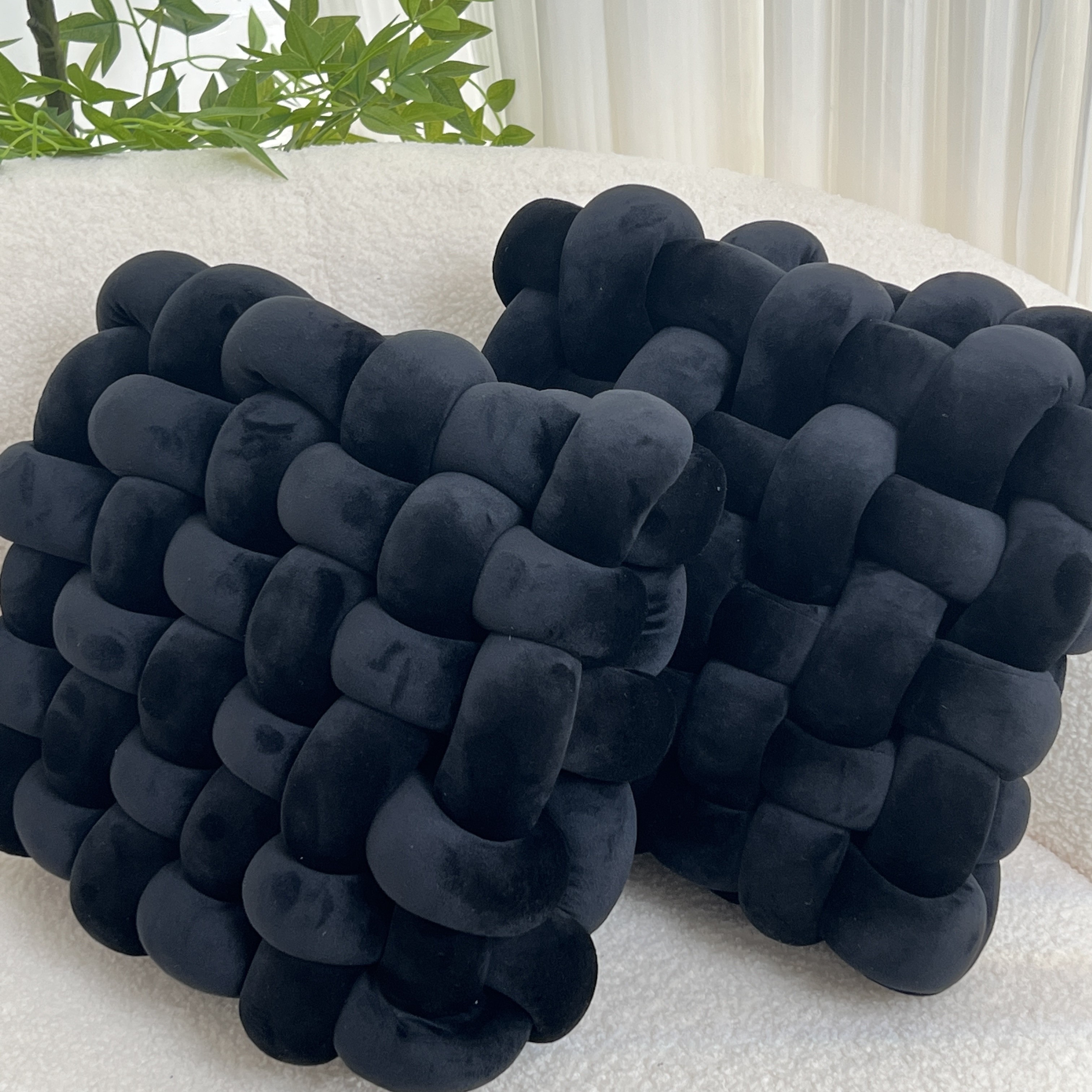 YLBKIKR 2pcs Knot Throw Pillow  Soft and Plush Cushions for Stylish Home and Office Decor